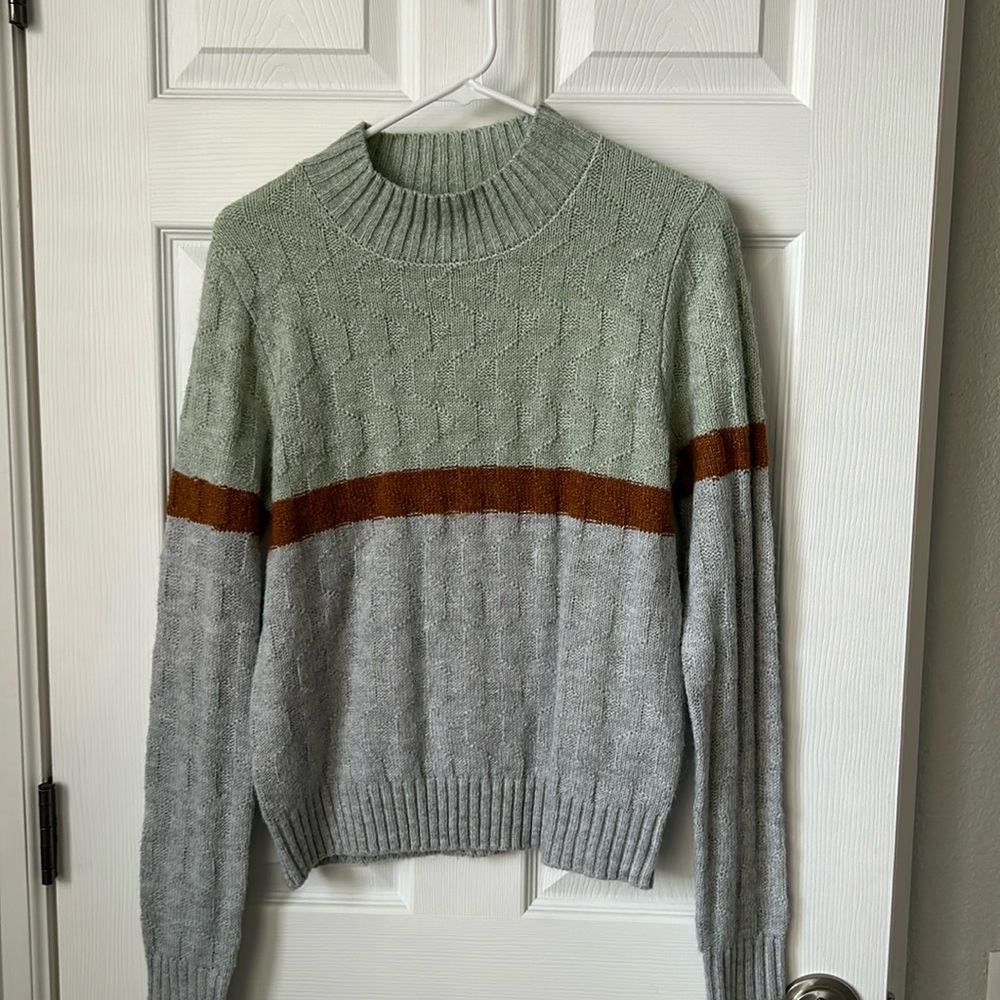 Copper Key sweater seafoam green